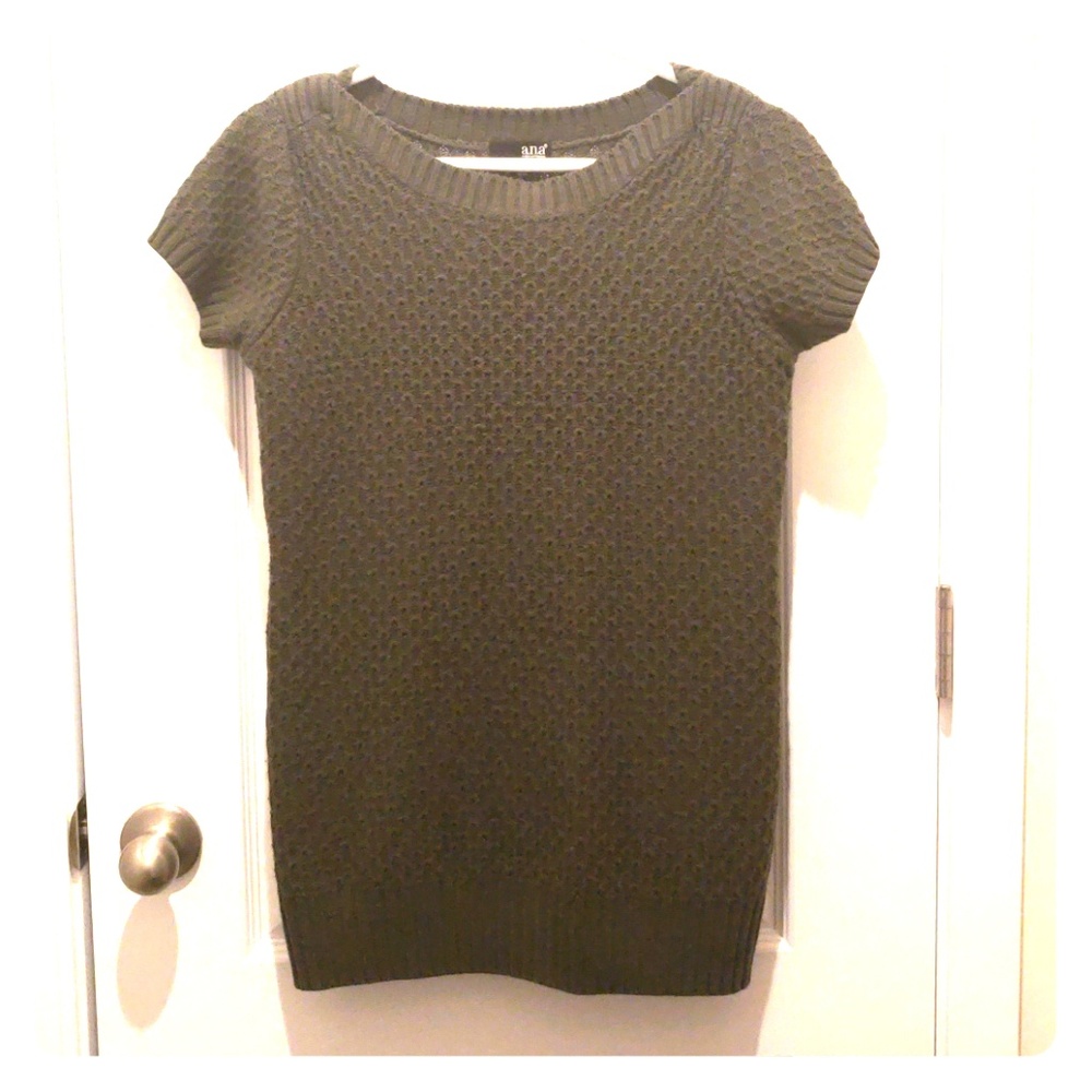 Army Green Long Short Sleeve Sweater